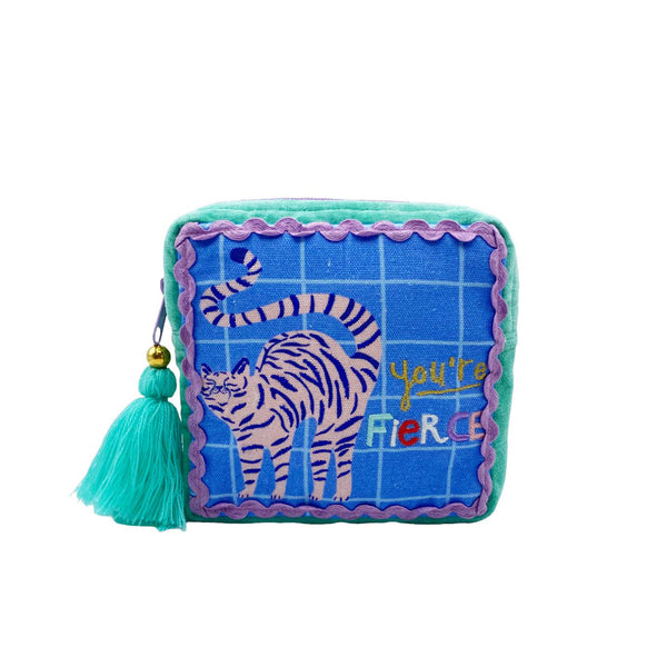 Disaster Designs Catnip 'You're Fierce' Makeup Bag