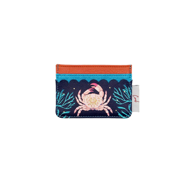 Disaster Designs Coral Crab Card Holder