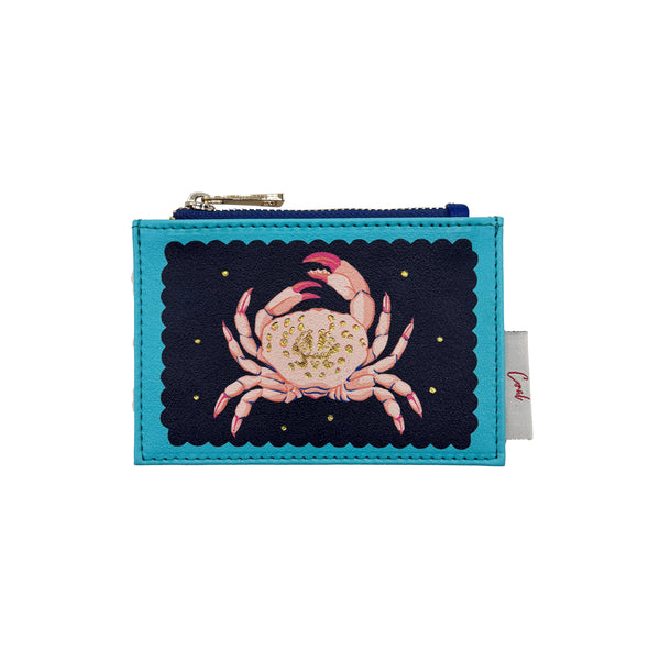Disaster Designs Coral Crab Zip Purse
