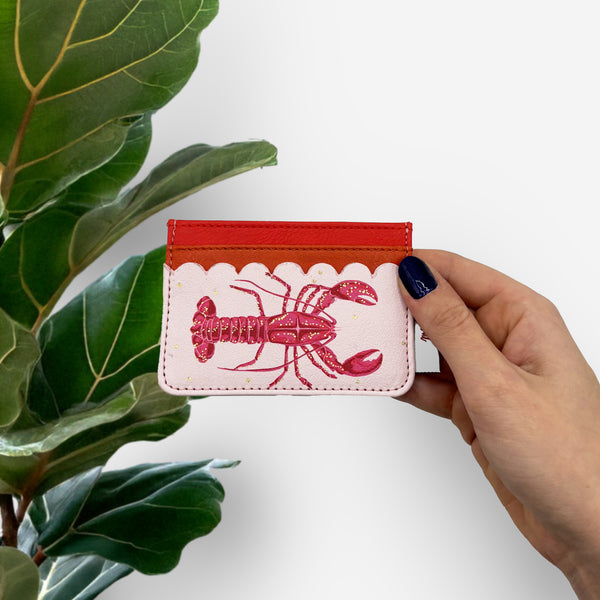 disaster designs Coral Lobster Card Holder