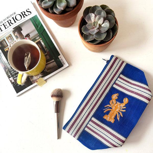 Disaster Designs Coral Lobster Recycled Pouch