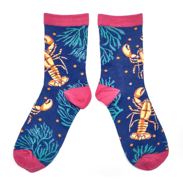 Disaster Designs Coral Lobster Socks
