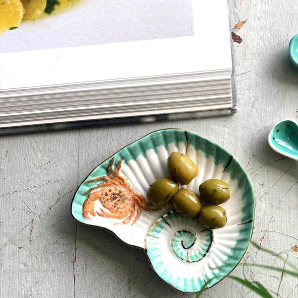 disaster designs Coral Seashell & Crab Dish