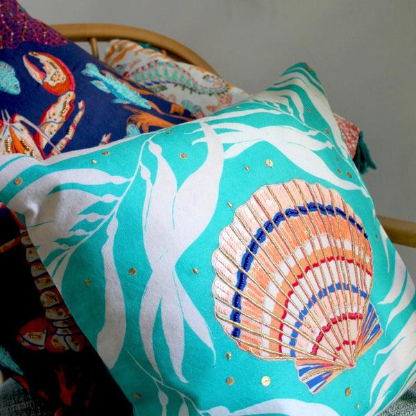Disaster Designs Coral Shell Cushion