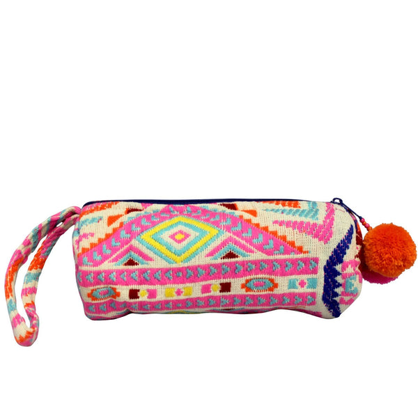 Disaster Designs Embellished Tube Make Up Bag - Pink