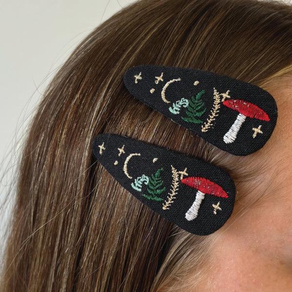 disaster designs Forage Black Hairclips