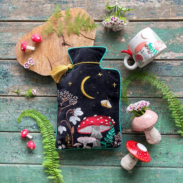 Disaster Designs Forage Black Hot Water Bottle