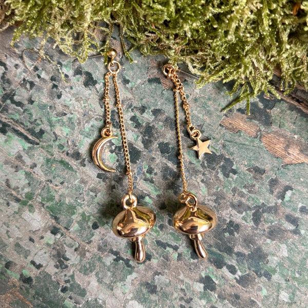 disaster designs Forage Gold Earrings