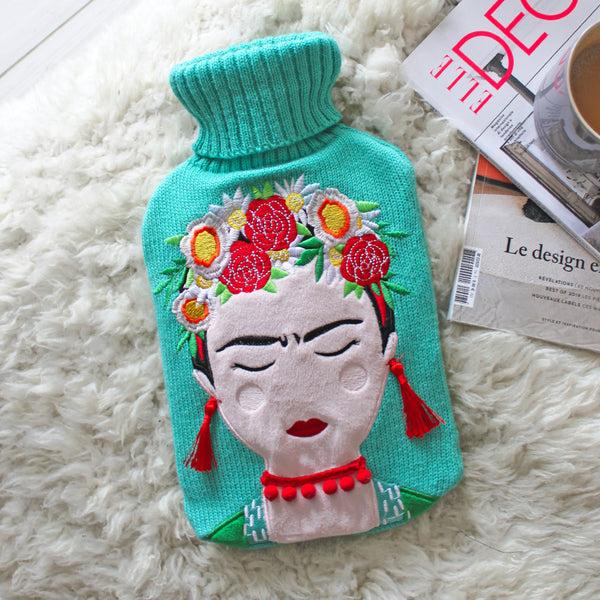 disaster designs Frida Kahlo Hot Water Bottle