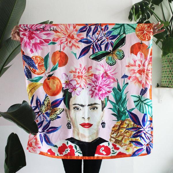 disaster designs Frida Kahlo Square Fruit Scarf