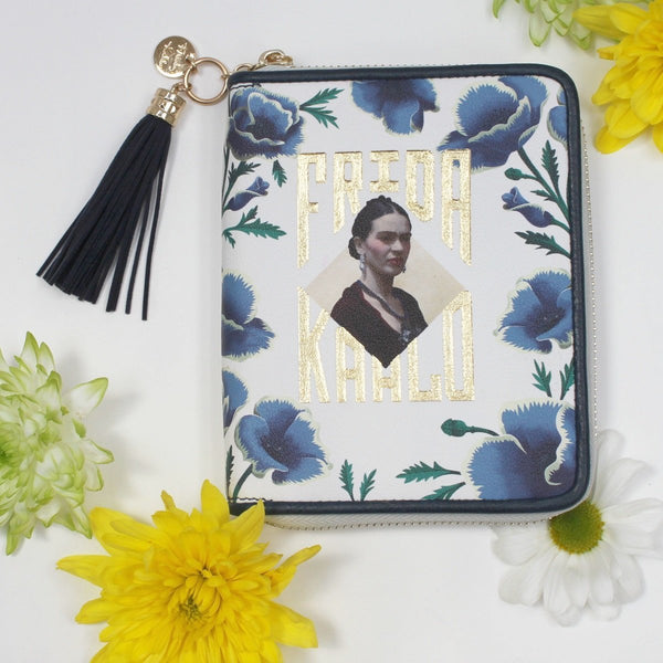 disaster designs Frida Kahlo Wallet Blue