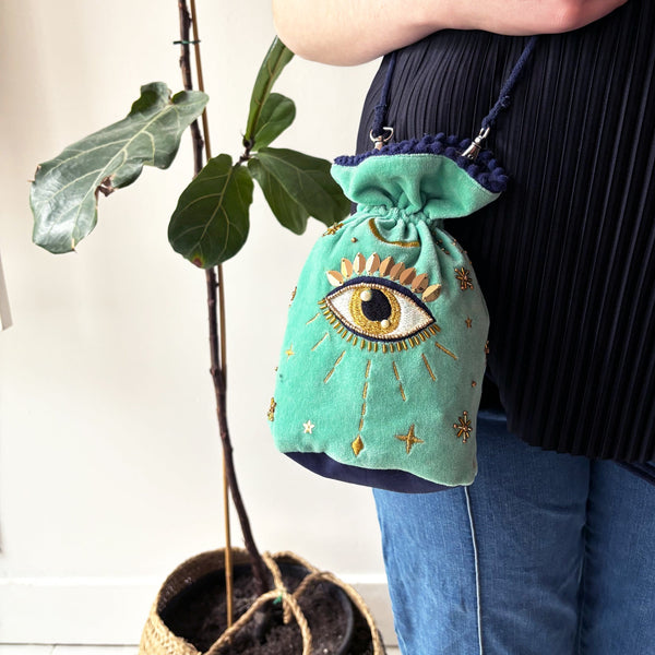 disaster designs Glimmer Drawstring Pouch