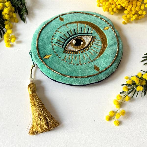 Disaster Designs Glimmer Eye Round Makeup Bag