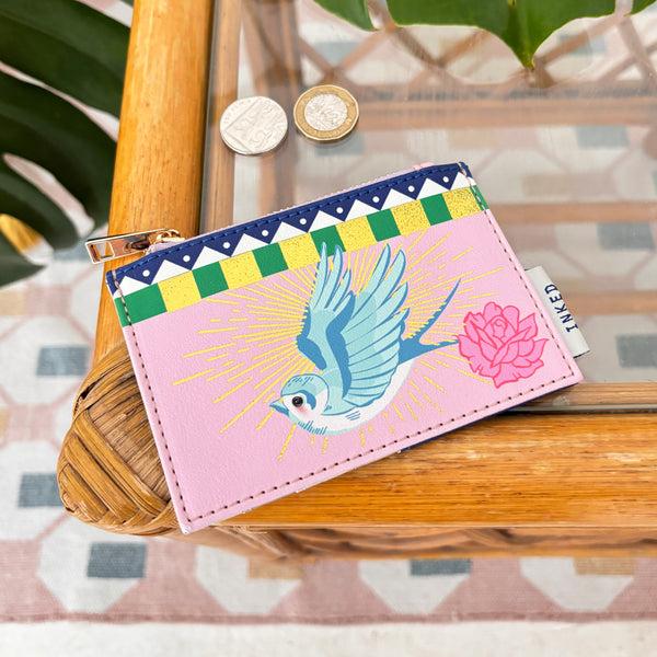 Disaster Designs Inked Bird Zip Purse