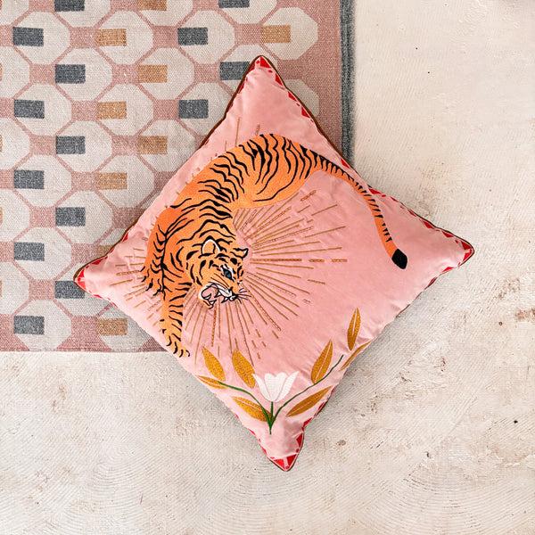 Disaster Designs Inked Tiger Cushion