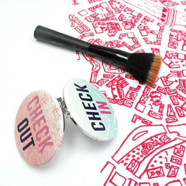 disaster designs Jet Lag Compact Mirror