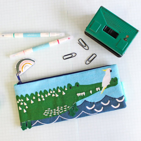 disaster designs Little Arc Crocodile Pencil Case
