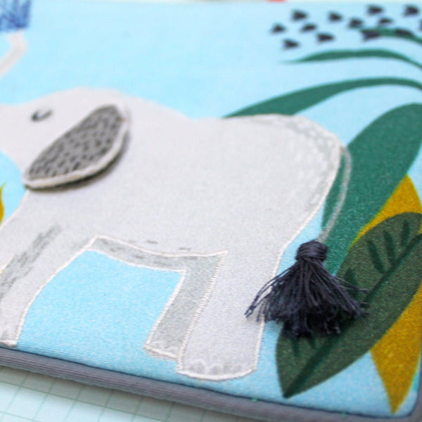 Disaster Designs Little Arc Elephant Quilted Pouch