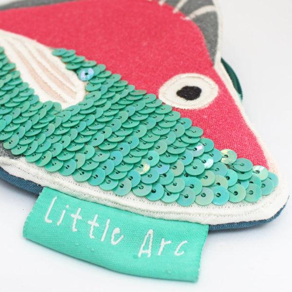 Disaster Designs Little Arc Fish Shaped Coin Pouch