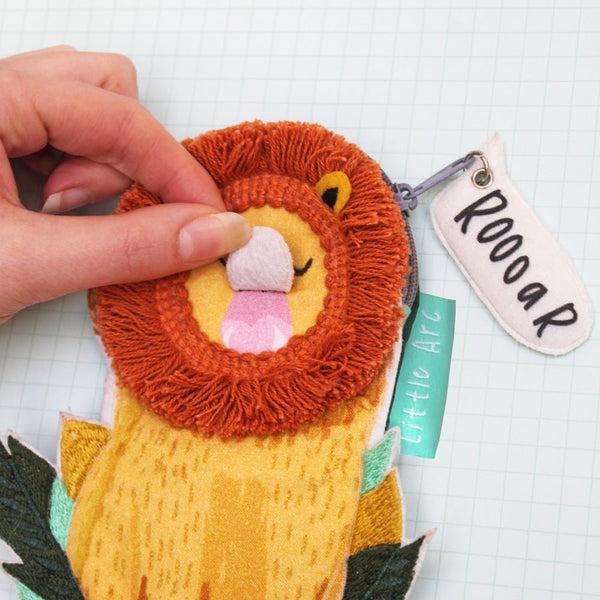 Disaster Designs Little Arc Lion Shaped Coin Pouch