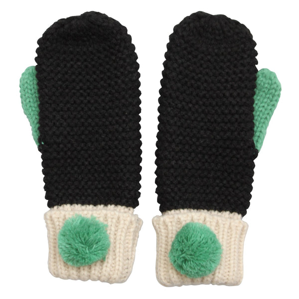 Disaster Designs Loop Black Mittens