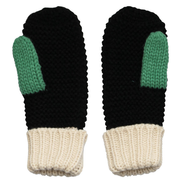Disaster Designs Loop Black Mittens