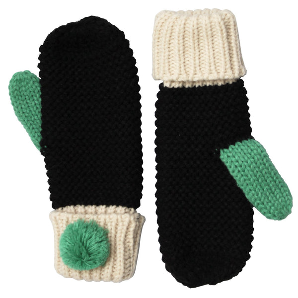 Disaster Designs Loop Black Mittens