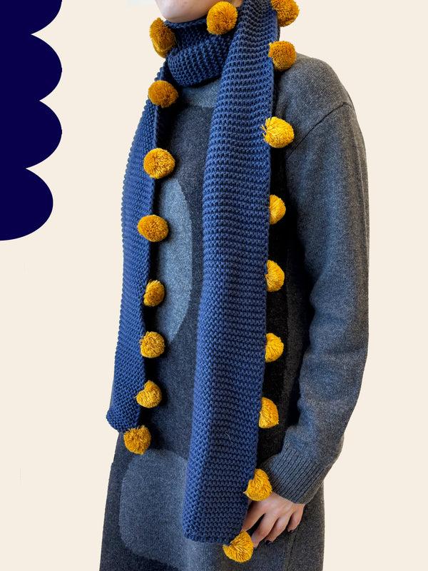 Disaster Designs Loop Navy Scarf