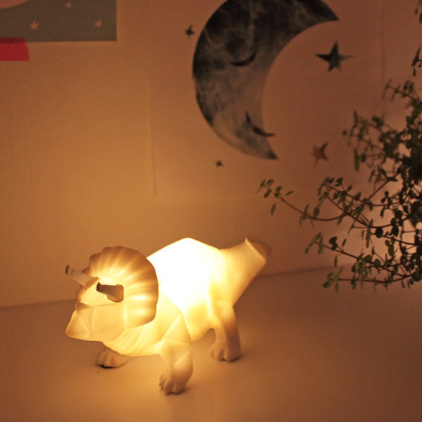 disaster designs Mini Led Lamp Dinosaur White