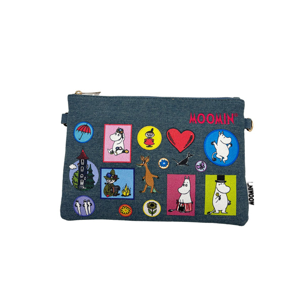 Disaster Designs Moomin Denim Clutch Bag