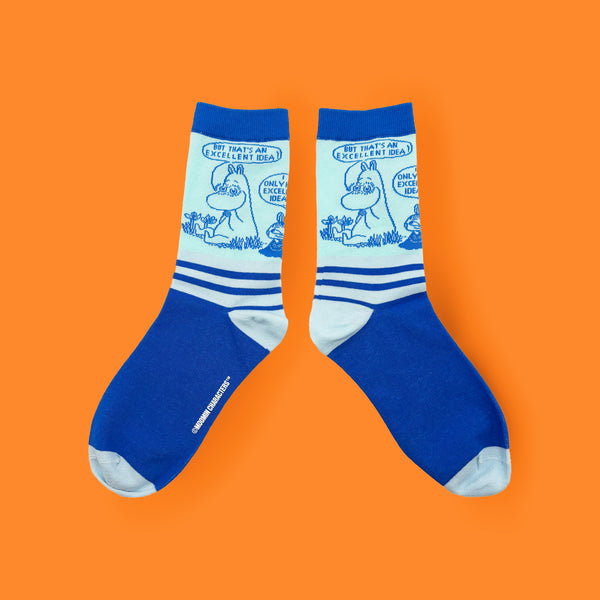 disaster designs Moomin 'Excellent Idea' Socks