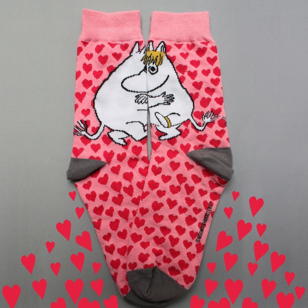 Disaster Designs Moomin Heart Print Socks