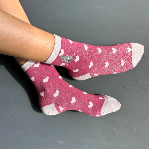 disaster designs Moomin Love Glitter Socks