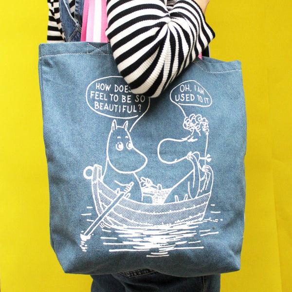 Disaster Designs Moomin "So Beautiful" Denim Tote