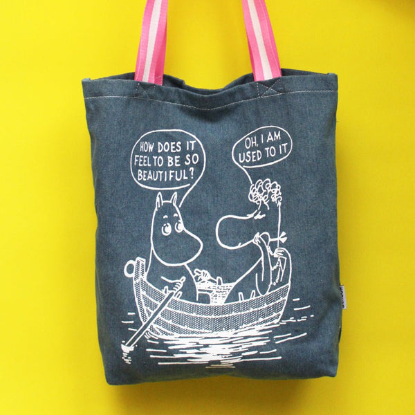 disaster designs Moomin "So Beautiful" Denim Tote