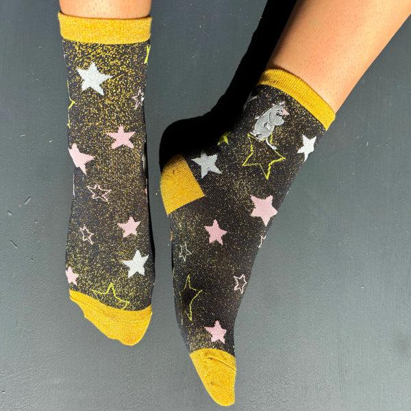 disaster designs Moomin Star Glitter Socks