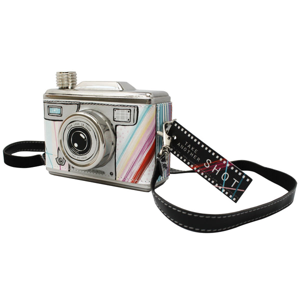 Disaster Designs Multicoloured Camera Hip Flask
