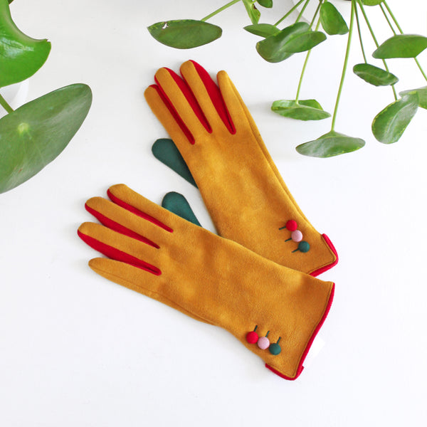 Disaster Designs Mustard Gloves
