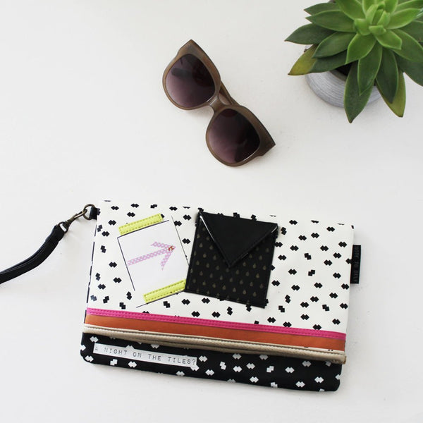 disaster designs Note To Self Clutch Bag