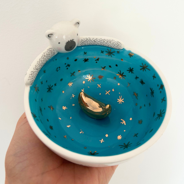 Disaster Designs Over The Moon Bear Bowl