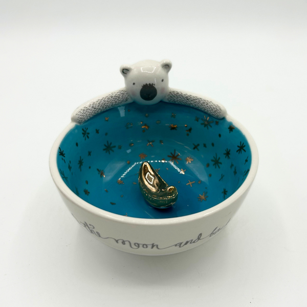 disaster designs Over The Moon Bear Bowl
