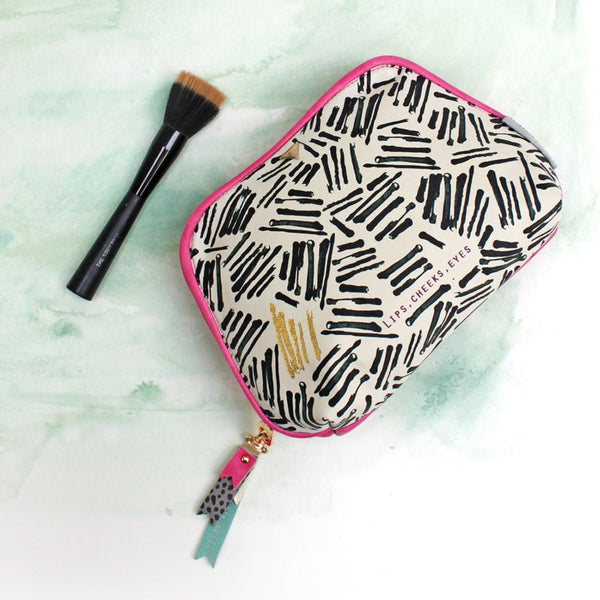 disaster designs Paint Black Make Up Bag