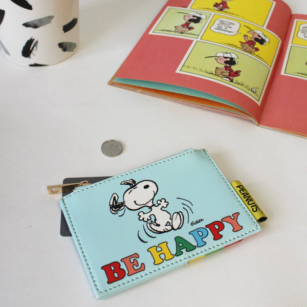 disaster designs Peanuts ‘Be Happy’ Zip Purse