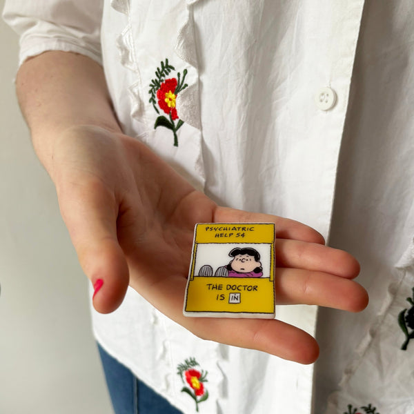 Disaster Designs Peanuts 'Lucy' Pin Badge