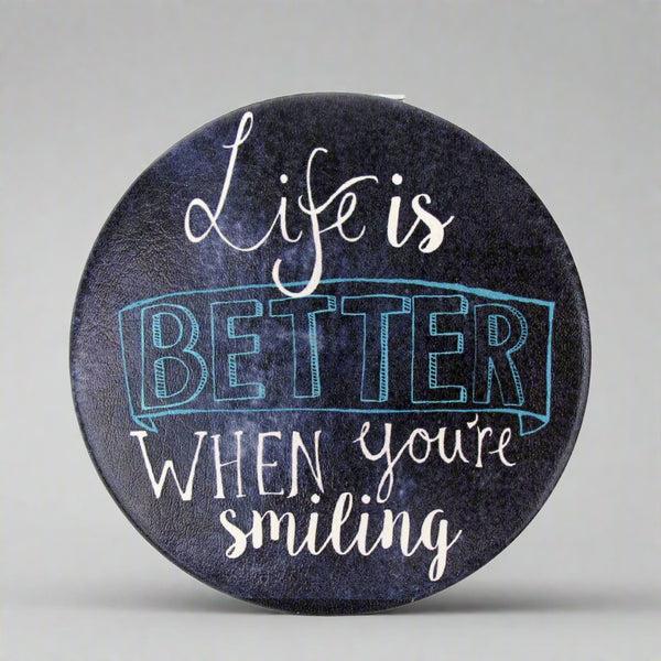 Disaster Designs Penny Black 'Hello' Compact Mirror