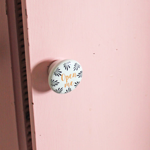 disaster designs Penny Black "Open" Door Puller