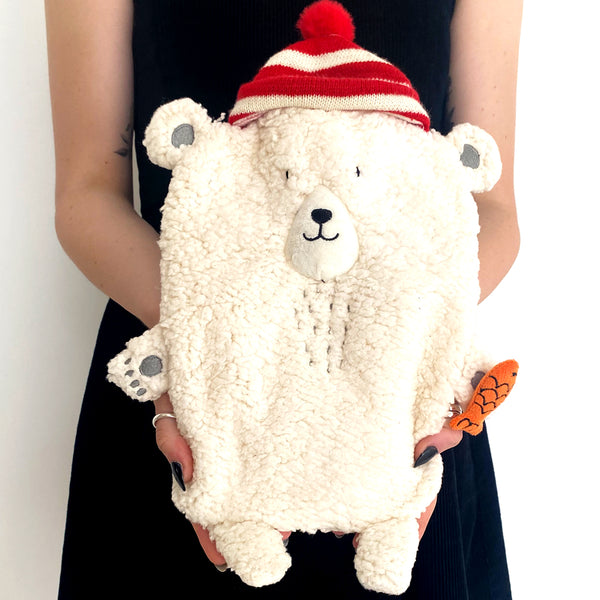 Disaster Designs Polar Bear Hat Hot Water Bottle