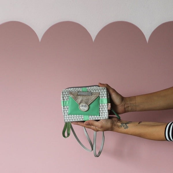 Disaster Designs Pompom Tutti Triangle Mini Clutch