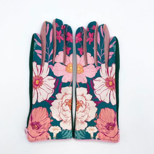 Disaster Designs Posy Printed Gloves