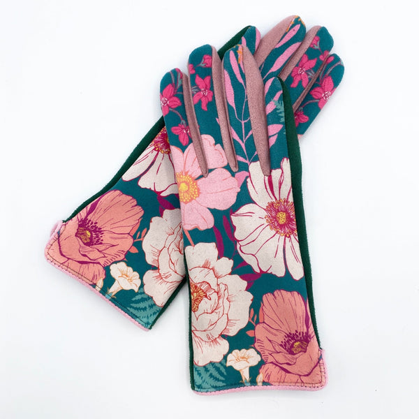 Disaster Designs Posy Printed Gloves